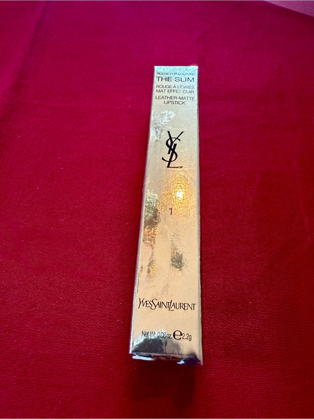 YSL Rouge Pur Couture The Slim Lipstick 1 Rouge Extravagant NIB